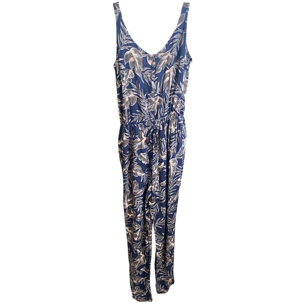 Hollister Navy Floral Jumpsuit XS